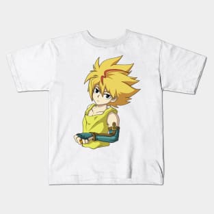 Free de la Hoya from Beyblade Burst Evolution (no background) Kids T-Shirt